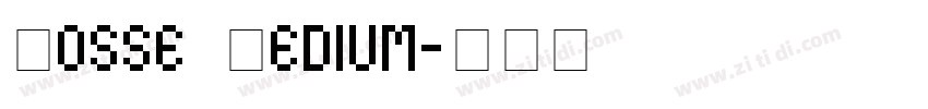 Mosse Medium字体转换